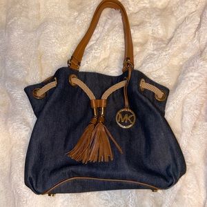 Michael Kors denim boho “tote” bag